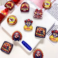(L052) Acrylic Cartoon Football Team Through-hole Beading Supplies Beads
