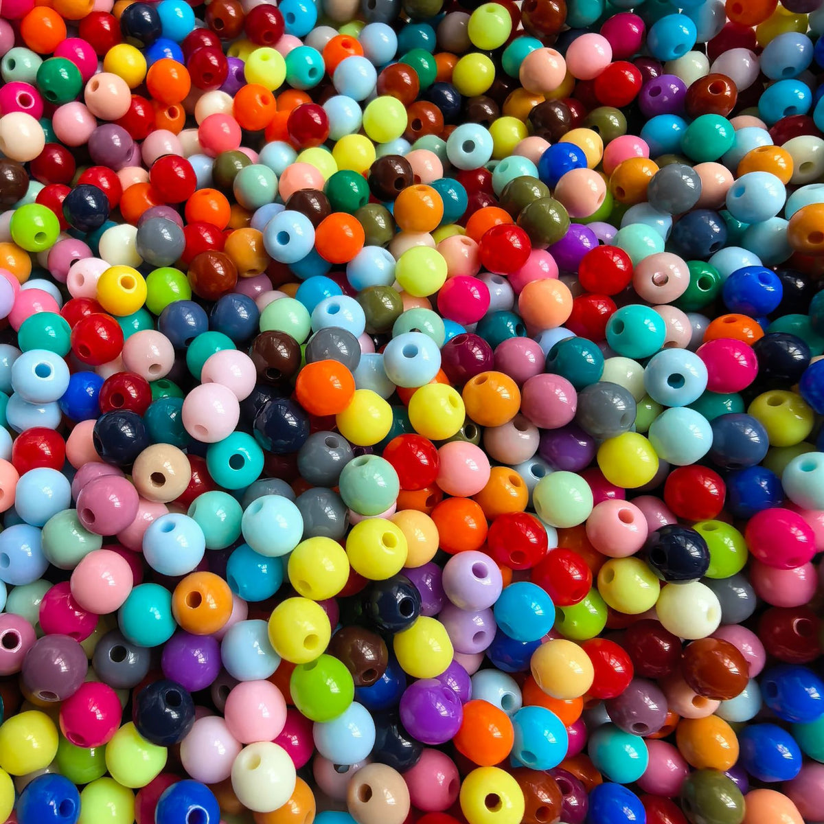 (L073) Acrylic Beads 8mm DIY Accessories Ornament