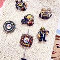 (L058) Acrylic Cartoon Football Team Through-hole Beading Supplies Beads