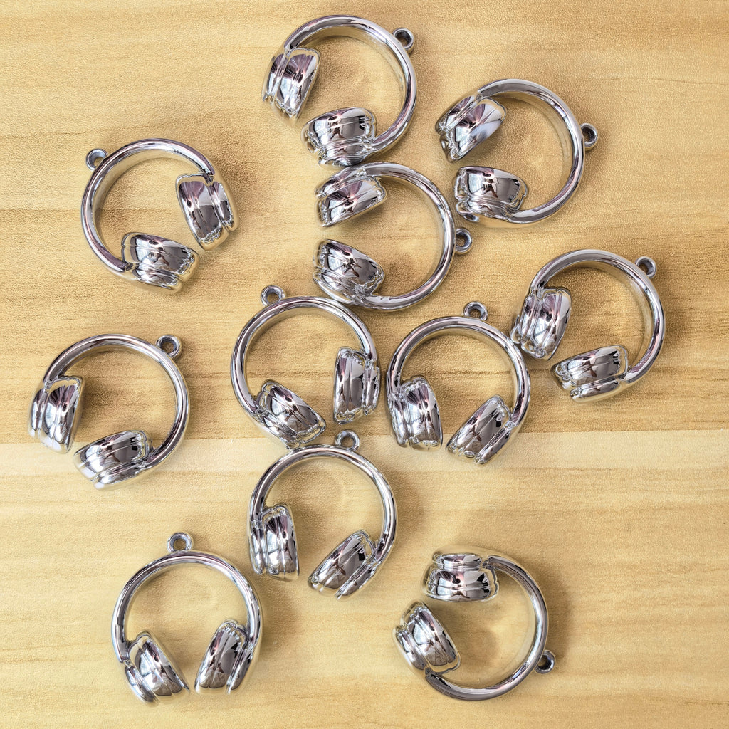 Silver Series Flowers Headphones Beads Squares Crowns