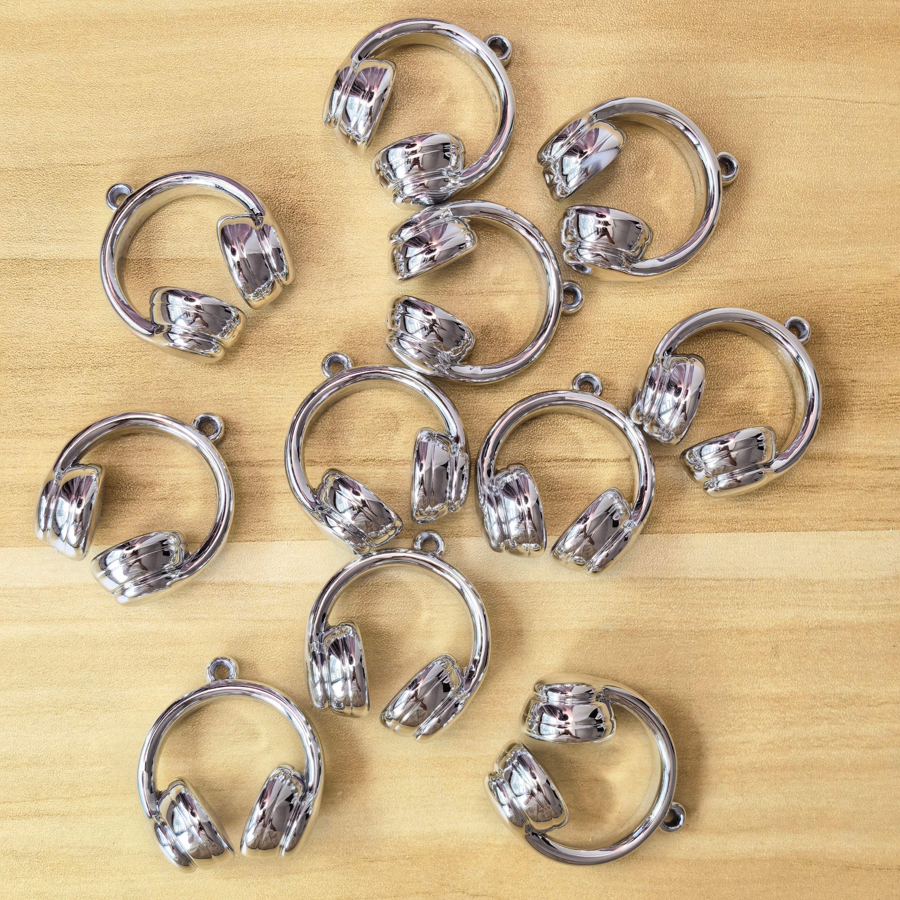 Silver Series Flowers Headphones Beads Squares Crowns