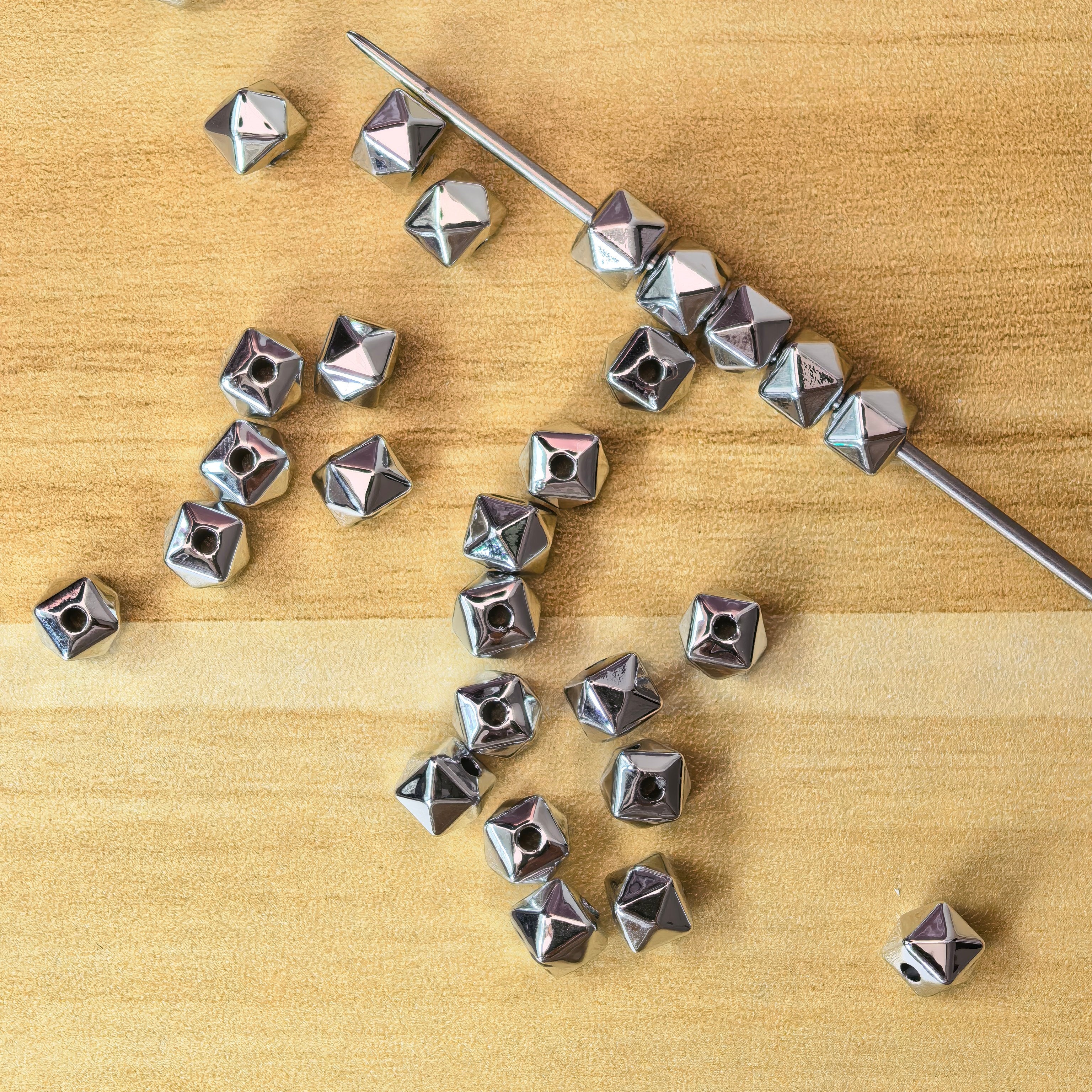 Silver Series Flowers Headphones Beads Squares Crowns
