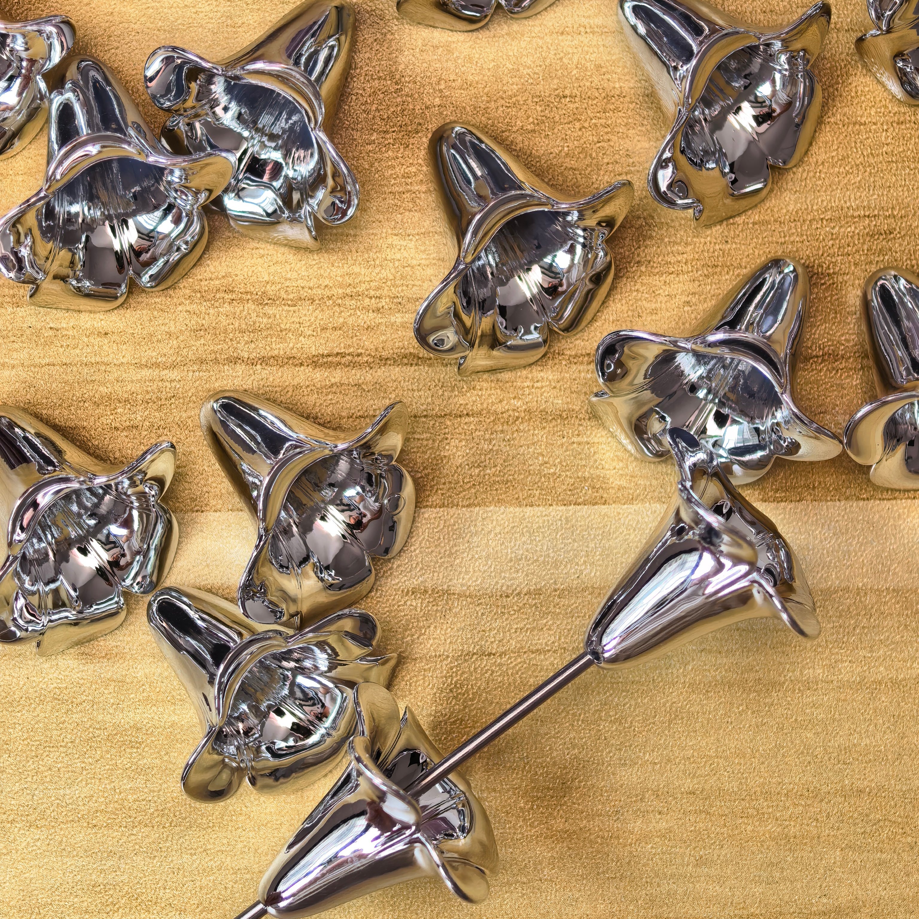 Silver Series Flowers Headphones Beads Squares Crowns