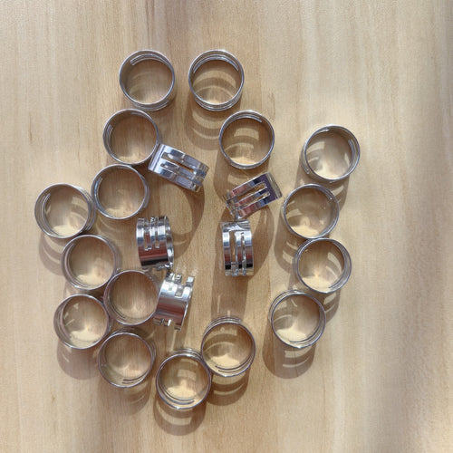 (L012)Stainless Steel Ring Bands, Open & Closed Jump Ring Beading Tool, Handmade DIY Jewelry Accessories