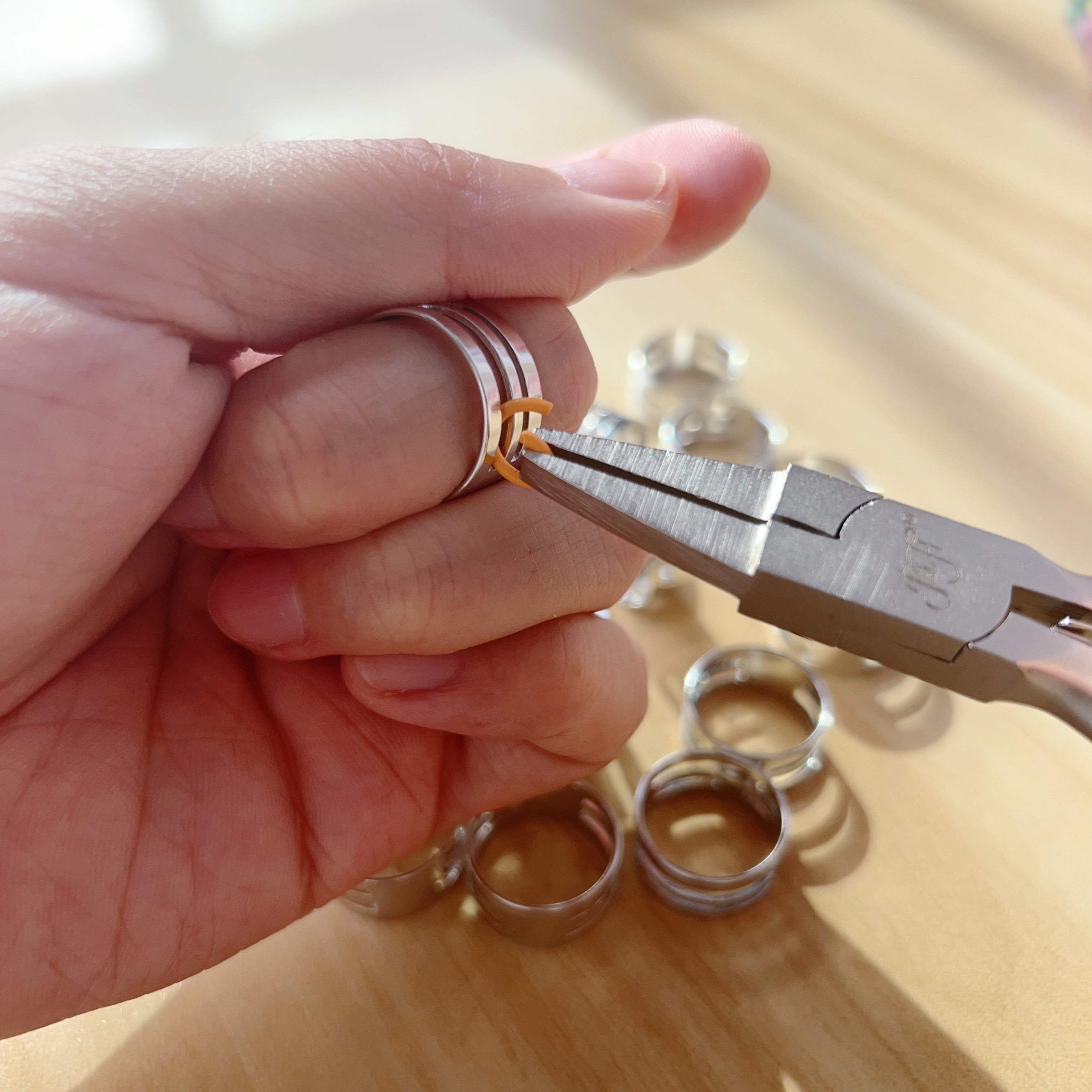 Stainless Steel Ring Bands, Open & Closed Jump Ring Beading Tool, Handmade DIY Jewelry Accessories