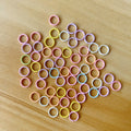 8mm Macaron Color Enameled Iron Rings, Open/Closed/Double Jump Rings, DIY Craft Accessories