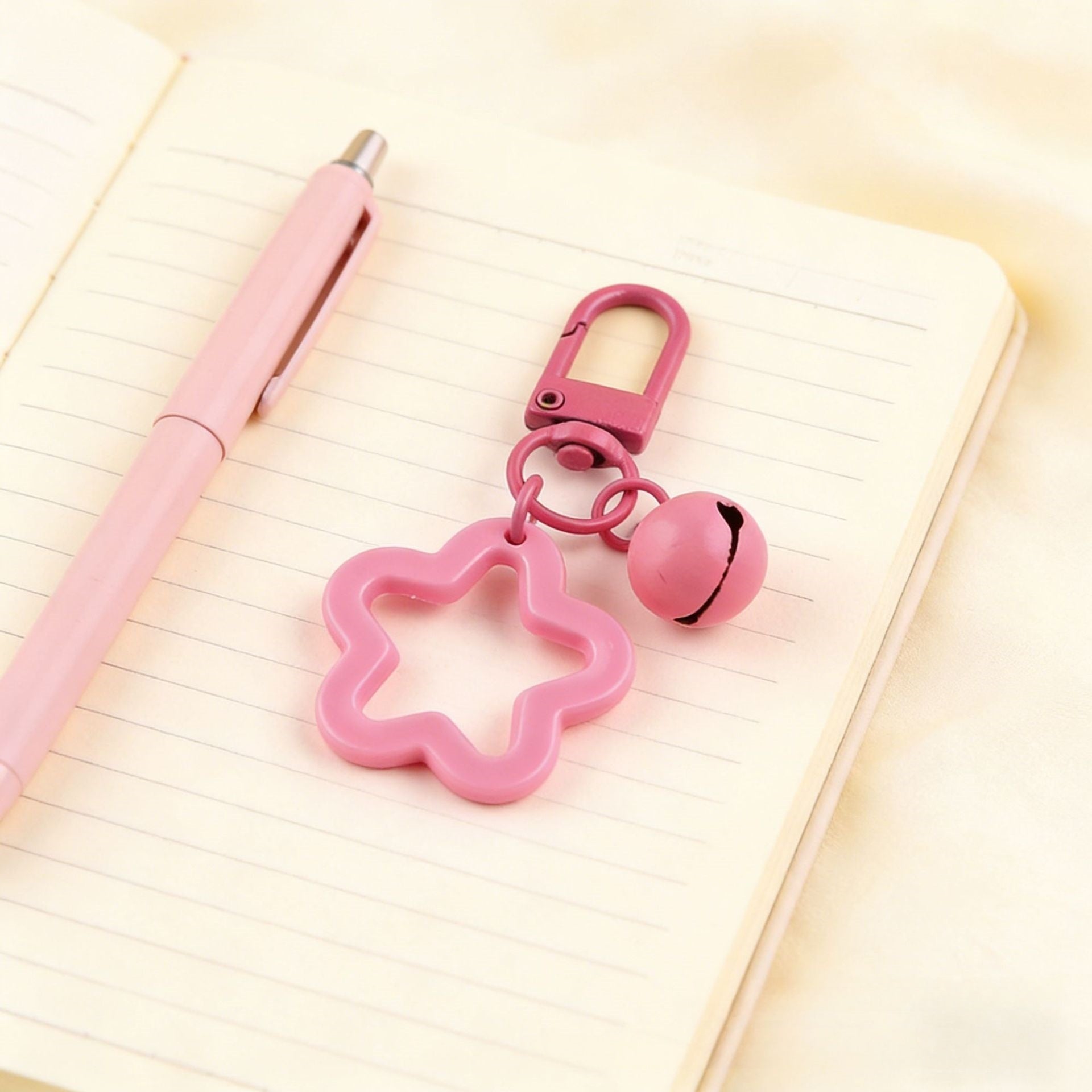Keychain with Bell Lobster Clasp Fuse Bead Tools DIY Handmade Decorative Accessories(A01)