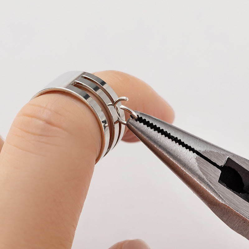 Stainless Steel Ring Bands, Open & Closed Jump Ring Beading Tool, Handmade DIY Jewelry Accessories