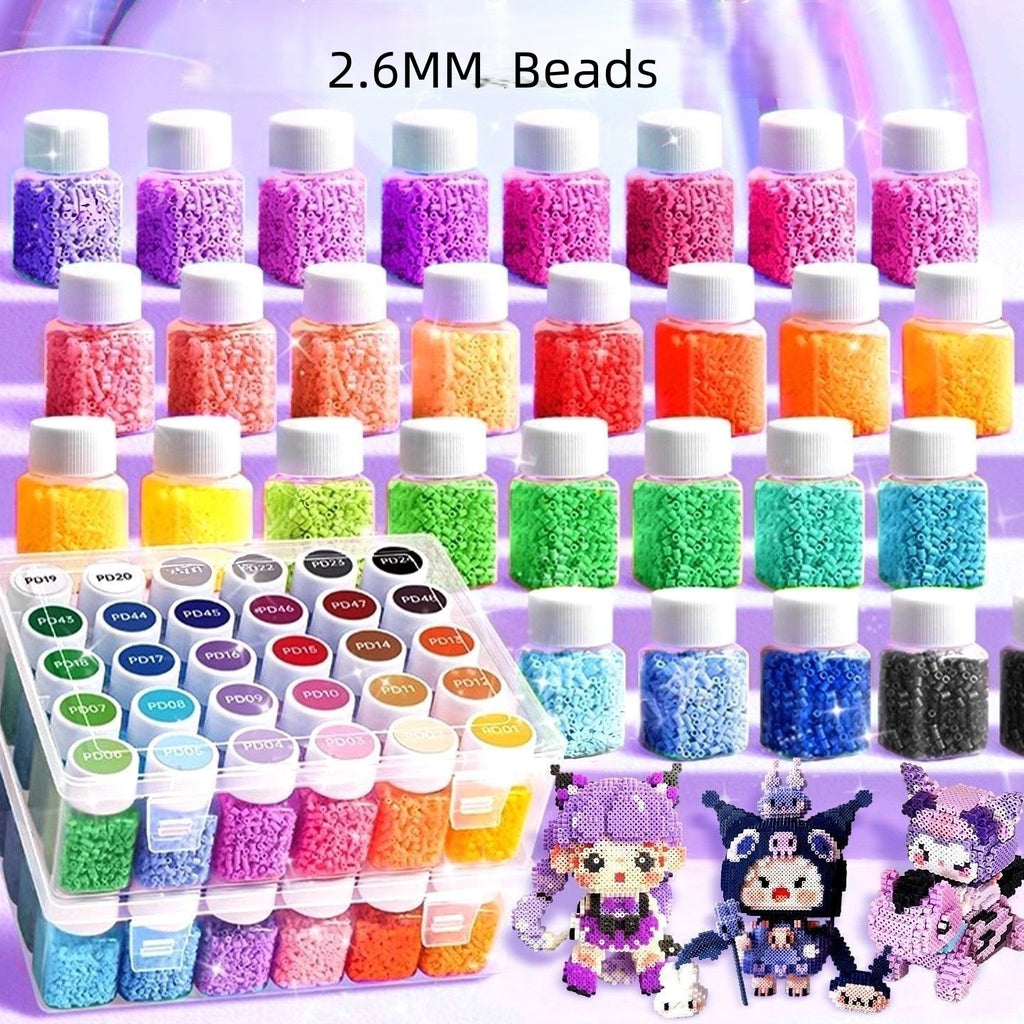 Fuse Beads 2.6mm （10g/bottle-A set 240g） School Arts and Crafts Supplies for Kids Toys Set