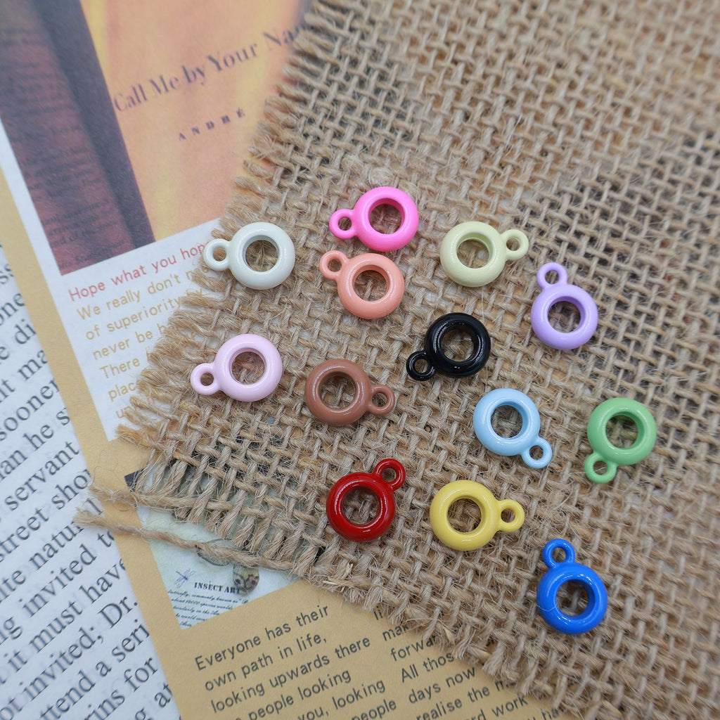 (L048) Color Pendant Accessories Large Holes Three Hole Beads