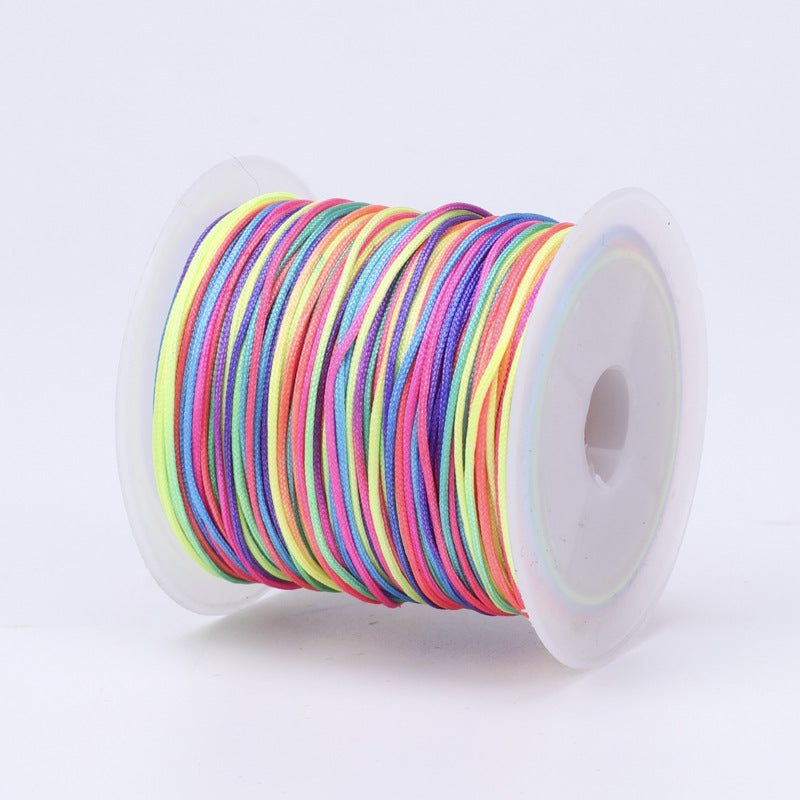 No. 72 Jade Cord Assorted Colors 20M Handmade DIY Supplies Braiding Cord Bracelets Necklaces Braided Bracelets