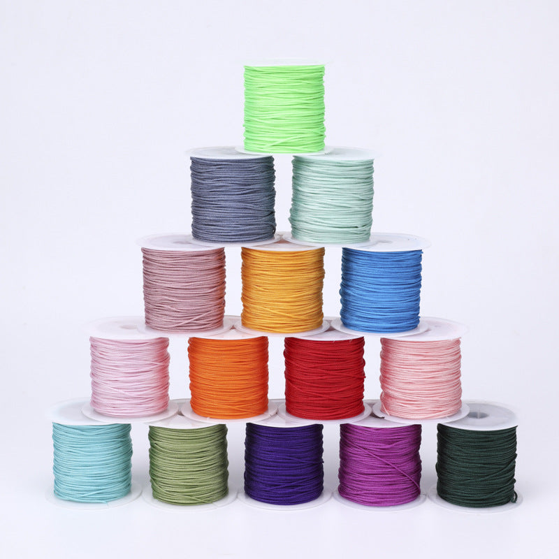 No. 72 Jade Cord Assorted Colors 20M Handmade DIY Supplies Braiding Cord Bracelets Necklaces Braided Bracelets