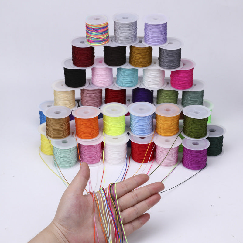 No. 72 Jade Cord Assorted Colors 20M Handmade DIY Supplies Braiding Cord Bracelets Necklaces Braided Bracelets