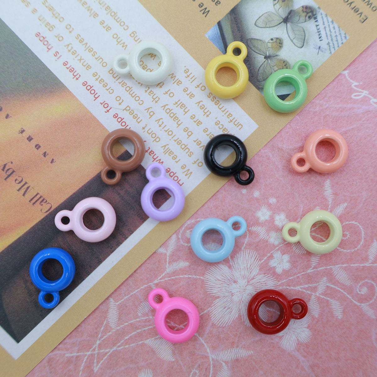 (L048) Color Pendant Accessories Large Holes Three Hole Beads