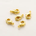 Lobster Clasp Handmade DIY Bracelets Necklaces Jewelry Accessories 18K Pure Copper Plating Color-Retaining Real Gold Spring Clasp Small Clasps