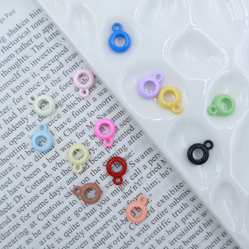 (L048) Color Pendant Accessories Large Holes Three Hole Beads