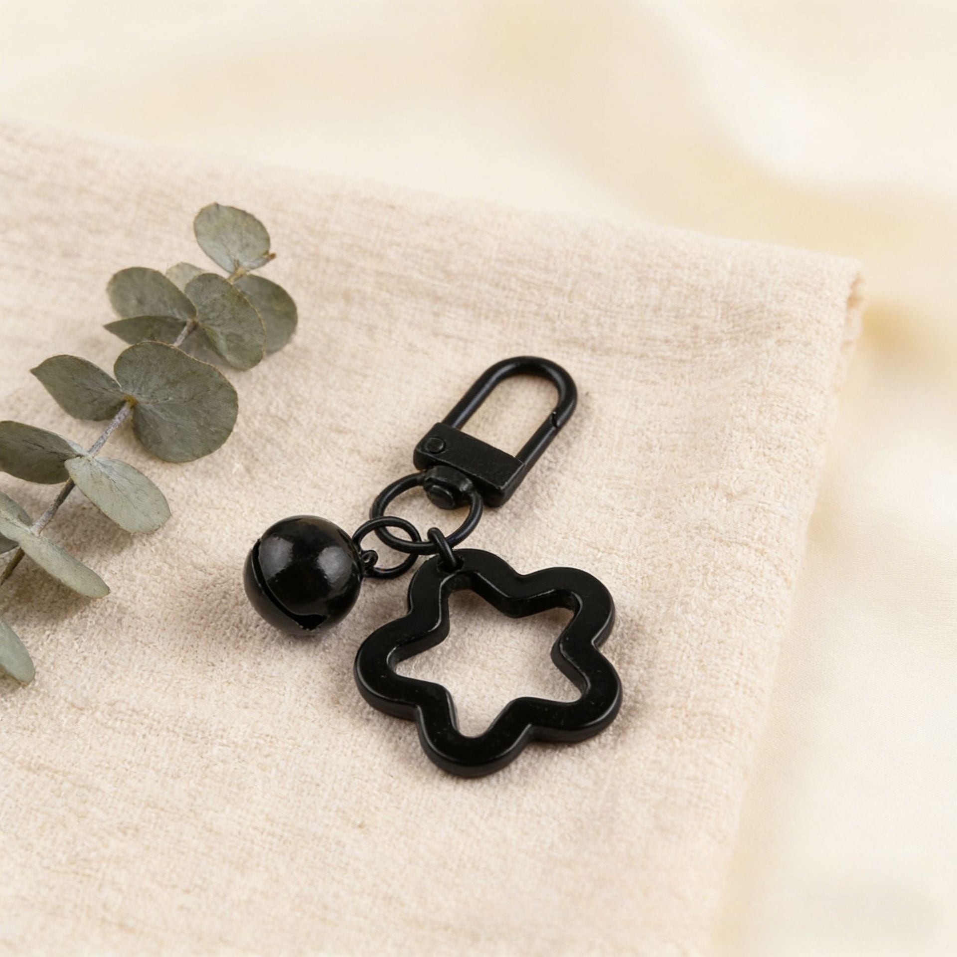 Keychain with Bell Lobster Clasp Fuse Bead Tools DIY Handmade Decorative Accessories(A01)
